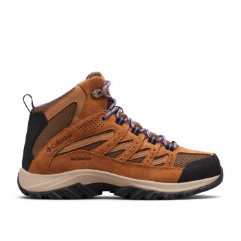 Columbia Wandelschoenen Dames, Crestwood Mid Waterproof Paars, 36FKRBGWT